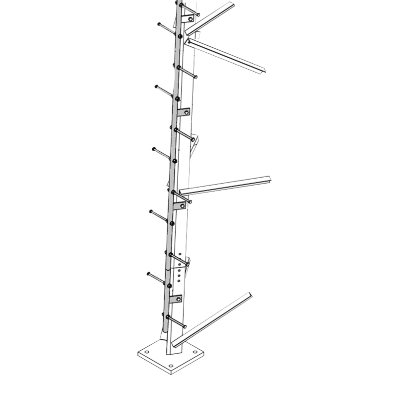 Escalera de 3 m Tipo Perno con Sección Soldada para Torres SUPER TITAN Secciones 13 a