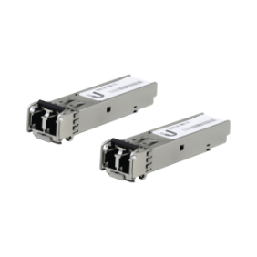 UFiber Módulo SFP, transceptor MiniGibic MultiModo 1.25 Gbps, distancia 550m, conectores LC, paquete de 2