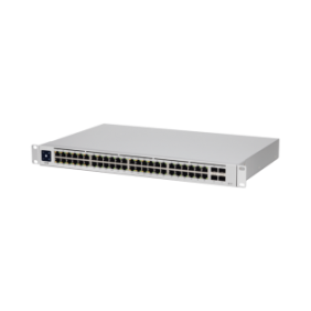 UniFi Switch USW-48-POE, Capa 2 de 48 puertos (32 puertos PoE 802.3af/at + 16 puertos Gigabit) + 4 puertos 1G SFP, 195W,