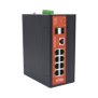 Switch Industrial Administrable Gigabit con 2 Puertos PoE bt + 6 Puertos PoE af/at o 24 V Pasivo + 2 SFP Gigabit, 240 W