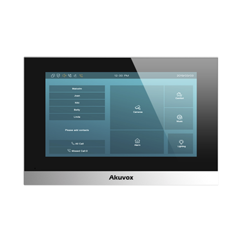 Monitor IP Android / Pantalla Touch Screen LCD 7" / WiFi / PoE / Comuncación SIP / Conexión Remota por App / Administracion Nube Gratis