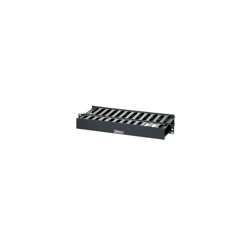 Organizador de Cables Horizontal PatchLink, Doble (Frontal y Posterior), Para Rack de 19in, 1UR