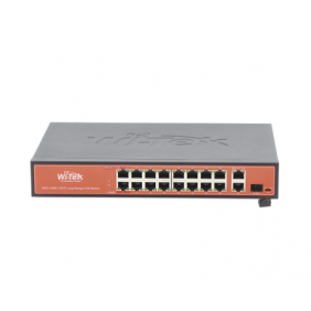 Switch PoE (802.3af/at/bt) / No administrable de largo alcance / Hasta 250m / 16 x 10/100Mbps (PoE) + 2 x 100/1000Mbps + 1 x SFP / 200 W